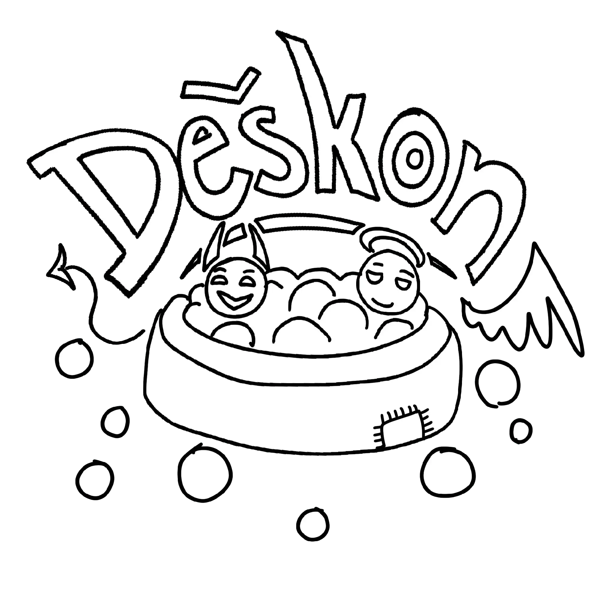 Ilustrace Deškonu s nápisem Deškon